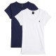 тениска,дамски,тениски,g,star,slim,short,sleeve,v,neck,t,shirt,2,units,white,blue,(sartho,blue,white)