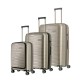 куфари,travelite,air,base,4w,l,m,s,frontpocket,trolley,bag,champagner,metallic,(silver)