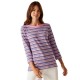 тениска,дамски,тениски,regatta,bayletta,ii,3,4,sleeve,t,shirt,soft,pink,multi,stripe,(purple)
