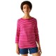 тениска,дамски,тениски,regatta,bayletta,ii,3,4,sleeve,t,shirt,pink,fusion,white,stripe,(pink)