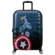 куфари,american,tourister,wavebreaker,marvel,spinner,67,24,tsa,64l,trolley,bag,blue,(captain,america,city)