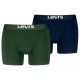 боксерки,мъжко,бельо,levi´s,®,solid,basic,boxers,2,units,green,navy,(green,blue)