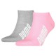 чорапи,мъжки,чорапи,puma,bwt,lifestyle,sneaker,socks,2,pairs,grey,pink,(rose,water)