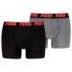 боксерки,мъжко,бельо,puma,everyday,basics,boxers,2,units,black,grey,red,fire,(black,grey)