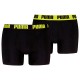 боксерки,мъжко,бельо,puma,everyday,basics,boxers,2,units,black,lemon,(black)