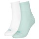 чорапи,дамски,чорапи,puma,heart,logo,short,socks,2,pairs,green,white,(mint,white)