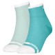чорапи,дамски,чорапи,puma,heritage,toe,quarter,socks,2,pairs,mint,combo,(green)