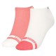 чорапи,дамски,чорапи,puma,heritage,toe,sneaker,socks,2,pairs,pristine,pink,fruit,(white,pink)