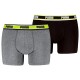 боксерки,мъжко,бельо,puma,logo,elastics,boxers,2,units,black,grey,(black,lemon,combo)