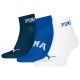 чорапи,мъжки,чорапи,puma,logo,quarter,socks,3,pairs,blue,combo,(white,blue)