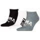 чорапи,мъжки,чорапи,puma,logo,sneaker,socks,3,pairs,grey,white,black,(multicolor)