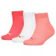 чорапи,детски,чорапи,puma,plain,quarter,socks,3,pairs,white,pink,(pink,combo)