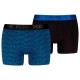 боксерки,мъжко,бельо,puma,printeds,boxers,2,units,royal,blue,black,(blue,black)