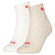 чорапи,дамски,чорапи,puma,quarter,socks,2,pairs,beige,white,(coral,combo)