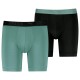 боксерки,мъжко,бельо,puma,sport,microfiber,longs,boxers,2,units,green,black,(dark,sage,black)