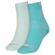чорапи,дамски,чорапи,puma,zig,zag,short,socks,2,pairs,mint,combo,(green,blue)
