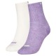 чорапи,дамски,чорапи,puma,zig,zag,short,socks,2,pairs,purple,pristine,(white,purple)