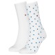 чорапи,дамски,чорапи,tommy,hilfiger,dots,socks,2,pairs,white,blue,(white)