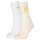 чорапи,дамски,чорапи,tommy,hilfiger,monogram,nappy,socks,2,pairs,yellow,(yellow,white)
