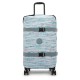 куфари,kipling,spontaneous,m,71l,trolley,bag,palmtree,leaves,(blue)