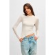 блуза,дамски,пуловери,дамски,плетени,дрехи,hugo,blue,somy,10267761,sweater,white