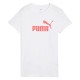 тениска,дамски,тениски,puma,ess,n1,logo,short,sleeve,t,shirt,puma,white,peach,frost,(white)