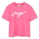 тениска,детски,тениски,hugo,g00390,short,sleeve,t,shirt,shocking,rose,(pink)