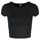 тениска,мъжки,тениски,дамски,тениски,urban,classics,stretch,pattern,cropped,short,sleeve,t,shirt,black,(black,black,snake)