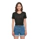 тениска,мъжки,тениски,дамски,тениски,miss,tee,one,line,cropped,short,sleeve,t,shirt,black,(black)