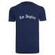 тениска,мъжки,тениски,дамски,тениски,mister,tee,los,angeles,wording,short,sleeve,t,shirt,blue,(light,navy)