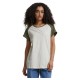 тениска,дамски,тениски,urban,classics,contrast,raglan,short,sleeve,t,shirt,white,sand,olive,(white)