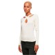 тениска,дамски,тениски,urban,classics,crossed,cut,out,long,sleeve,t,shirt,white,sand,(white)