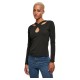 тениска,дамски,тениски,urban,classics,crossed,cut,out,long,sleeve,t,shirt,black