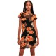 рокля,дамски,поли,и,рокли,urban,classics,mesh,double,layer,short,sleeve,dress,mango,rose,(black)