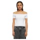тениска,дамски,тениски,urban,classics,organic,off,shoulder,rib,short,sleeve,t,shirt,white,(white)