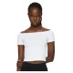 тениска,дамски,тениски,urban,classics,organic,off,shoulder,rib,short,sleeve,t,shirt,2,units,white,(white)