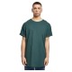 тениска,мъжки,тениски,urban,classics,long,shaped,turnup,short,sleeve,t,shirt,green,(bottle,green)