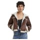 яке,дамски,якета,и,палта,urban,classics,shearling,leather,jacket,brown