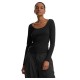 тениска,дамски,тениски,urban,classics,wide,neck,long,sleeve,t,shirt,2,units,black,(black,white)