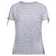 тениска,дамски,тениски,trespass,penelope,short,sleeve,t,shirt,cool,blue,stripe,bee,print,(white)