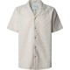 риза,с,къс,ръкав,дамски,ризи,мъжки,ризи,pepe,jeans,ansel,short,sleeve,shirt,beige,white,(ivory,white)