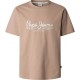 тениска,мъжки,тениски,pepe,jeans,dumas,tee,short,sleeve,t,shirt,light,beige,(beige)