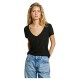 тениска,дамски,тениски,pepe,jeans,megan,short,sleeve,v,neck,t,shirt,black,(black)