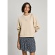 блуза,дамски,блузи,pepe,jeans,reese,sweatshirt,light,biscuit,beige,(beige)