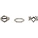 бижутерия,urban,classics,graphic,ring,3,units,silver,(silver)