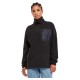 поларена,блуза,дамски,пуловери,дамски,плетени,дрехи,urban,classics,polar,fleece,half,zip,sweater,black,(black)