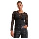 urban,classics,round,neck,lace,long,sleeve,body,black