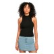 тениска,дамски,тениски,urban,classics,short,rib,knit,turtleneck,sleeveless,t,shirt,black,(black)