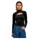 дамски,бодита,urban,classics,velvet,cut,out,turtleneck,long,sleeve,body,black,(black)