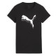 тениска,дамски,тениски,puma,ess,metallic,short,sleeve,t,shirt,puma,black,metallic,silver,(black)